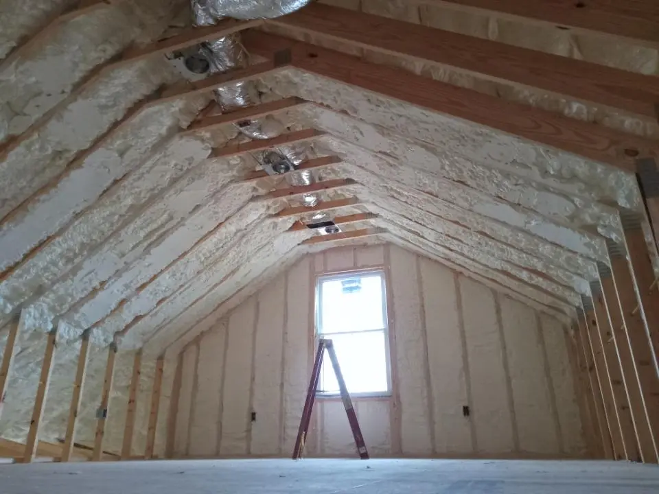 Spray foam roofing application for Crawl Space Insulation project in Sunrise